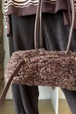 Hick Shearling Barrel Pant Chocolate